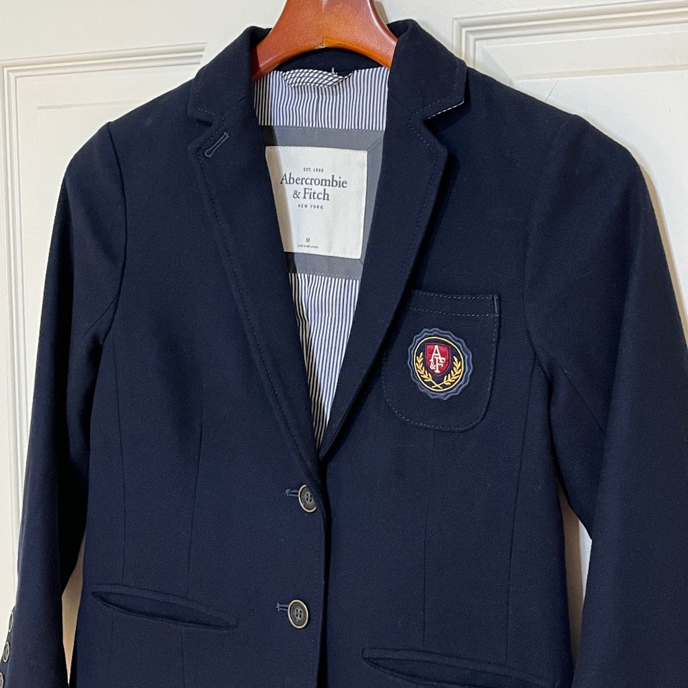Vintage Abercrombie & Fitch Blazer Navy Blue Medium